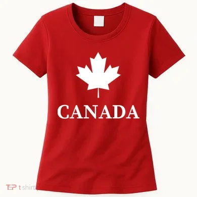 Canada Maple Leaf Canadian Flag Women's T-Shirt