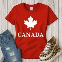 Canada Maple Leaf Canadian Flag Women's T-Shirt thumb 3