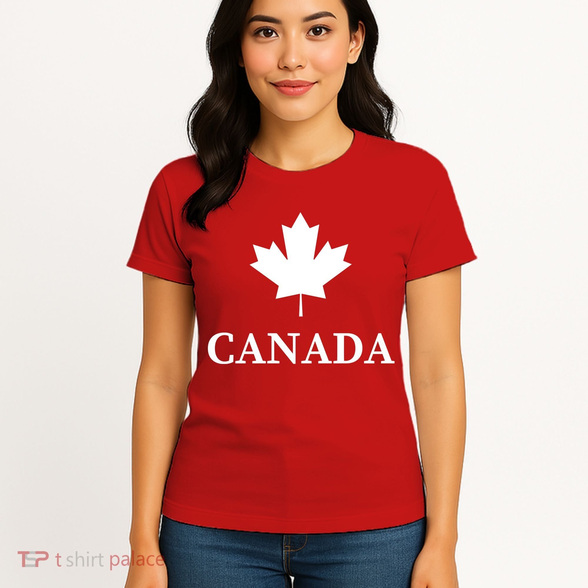 Canada Maple Leaf Canadian Flag Women's T-Shirt