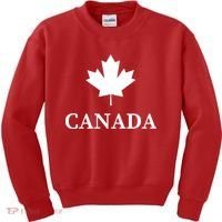 Canada Maple Leaf Canadian Flag Kids Sweatshirt thumb 0