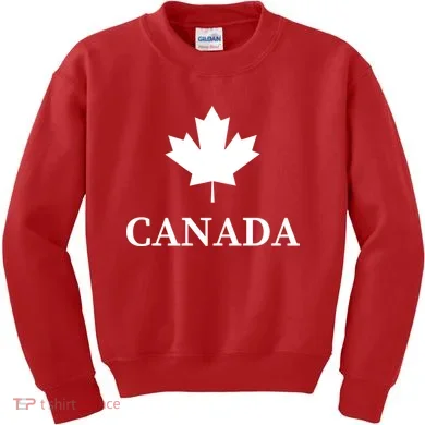 Canada Maple Leaf Canadian Flag Kids Sweatshirt