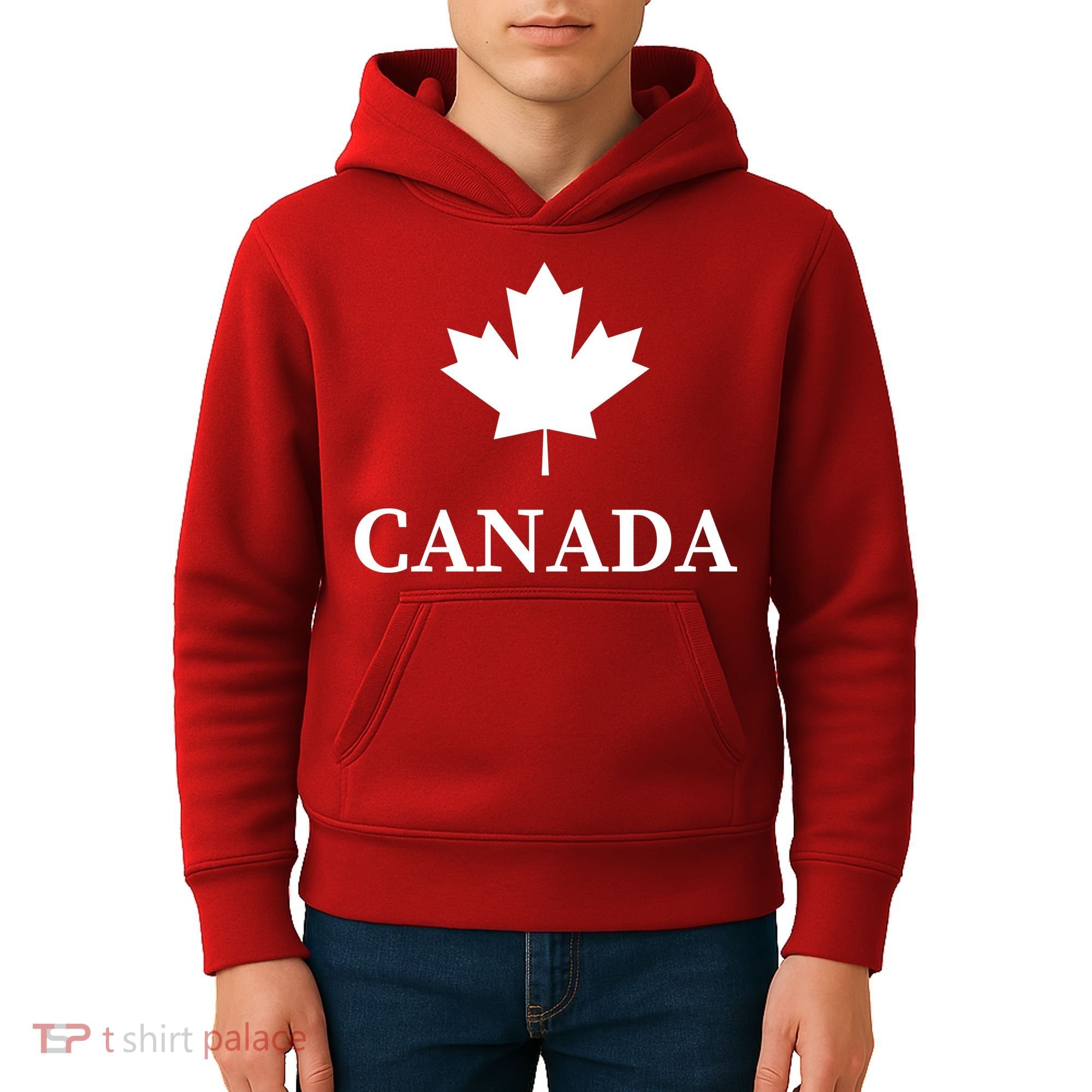 Canada Maple Leaf Canadian Flag Kids Hoodie