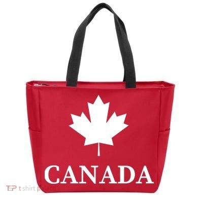 Canada Maple Leaf Canadian Flag Tote Bag