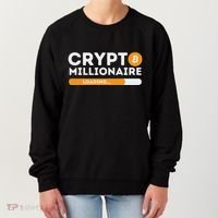 Crypto Millionaire Loading Btc Trader Bitcoin Investor Women's Sweatshirt thumb 0