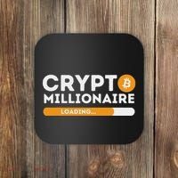 Crypto Millionaire Loading Btc Trader Bitcoin Investor Coaster thumb 0