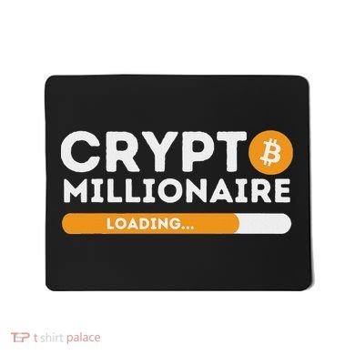Crypto Millionaire Loading Btc Trader Bitcoin Investor Mousepad
