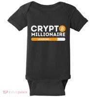 Crypto Millionaire Loading Btc Trader Bitcoin Investor Baby Bodysuit thumb 0