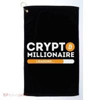 Crypto Millionaire Loading Btc Trader Bitcoin Investor Golf Towel thumb 0