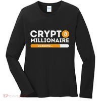 Crypto Millionaire Loading Btc Trader Bitcoin Investor Women's Long Sleeve Shirt thumb 0