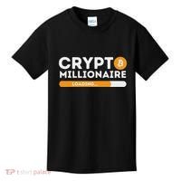 Crypto Millionaire Loading Btc Trader Bitcoin Investor Kids T-Shirt thumb 0