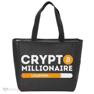 Crypto Millionaire Loading Btc Trader Bitcoin Investor Tote Bag