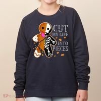 Cut My Life Into Pieces Gingerbread Christmas Women's Sweatshirt thumb 0