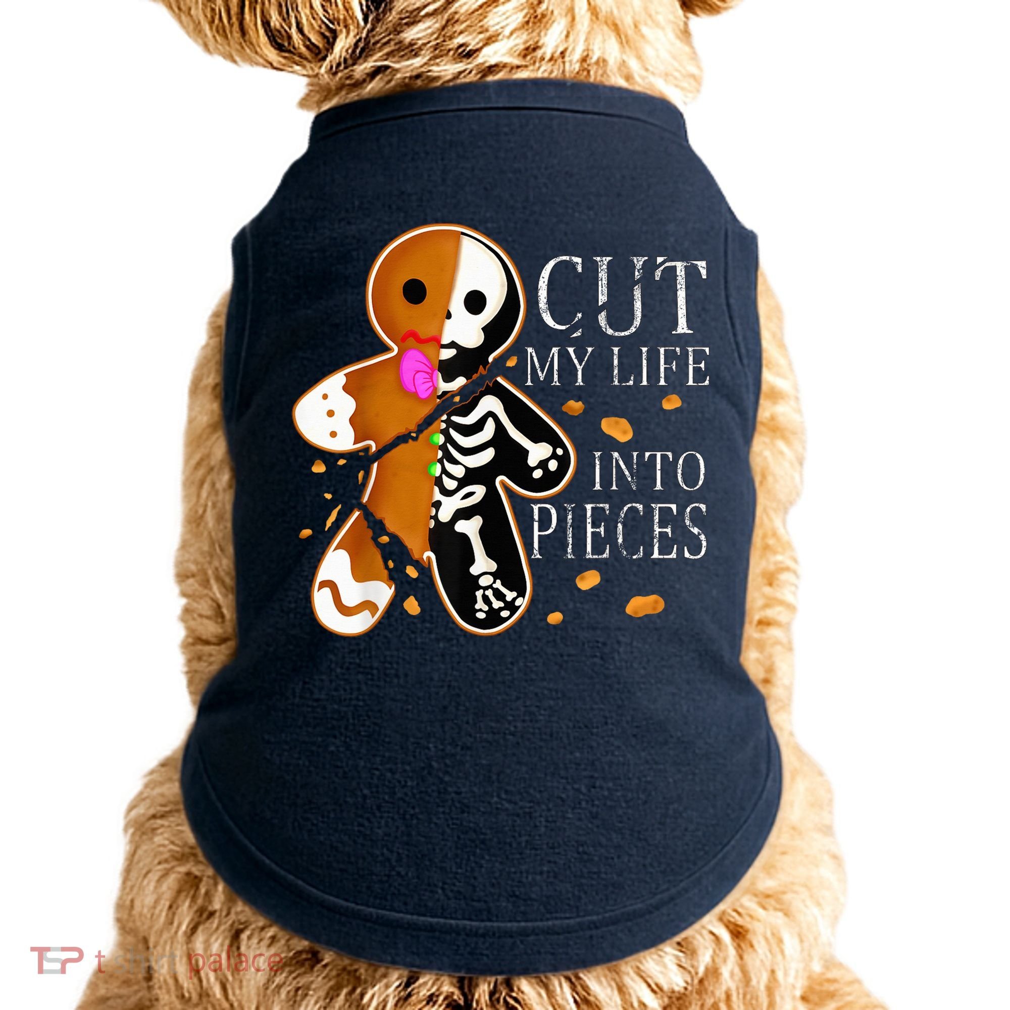 Cut My Life Into Pieces Gingerbread Christmas Doggie Tank