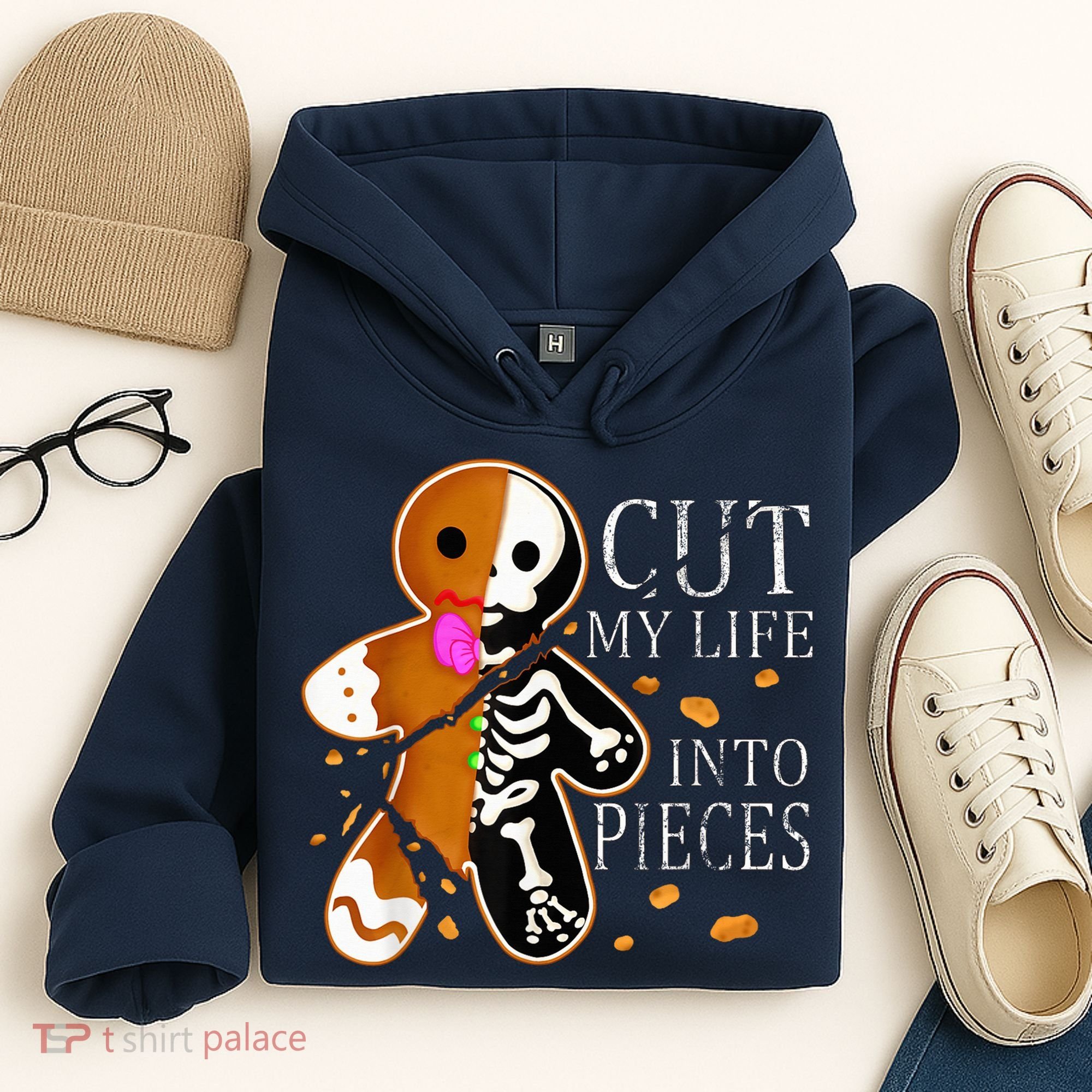 Cut My Life Into Pieces Gingerbread Christmas Hoodie