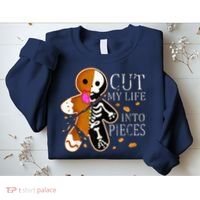Cut My Life Into Pieces Gingerbread Christmas Sweatshirt thumb 2