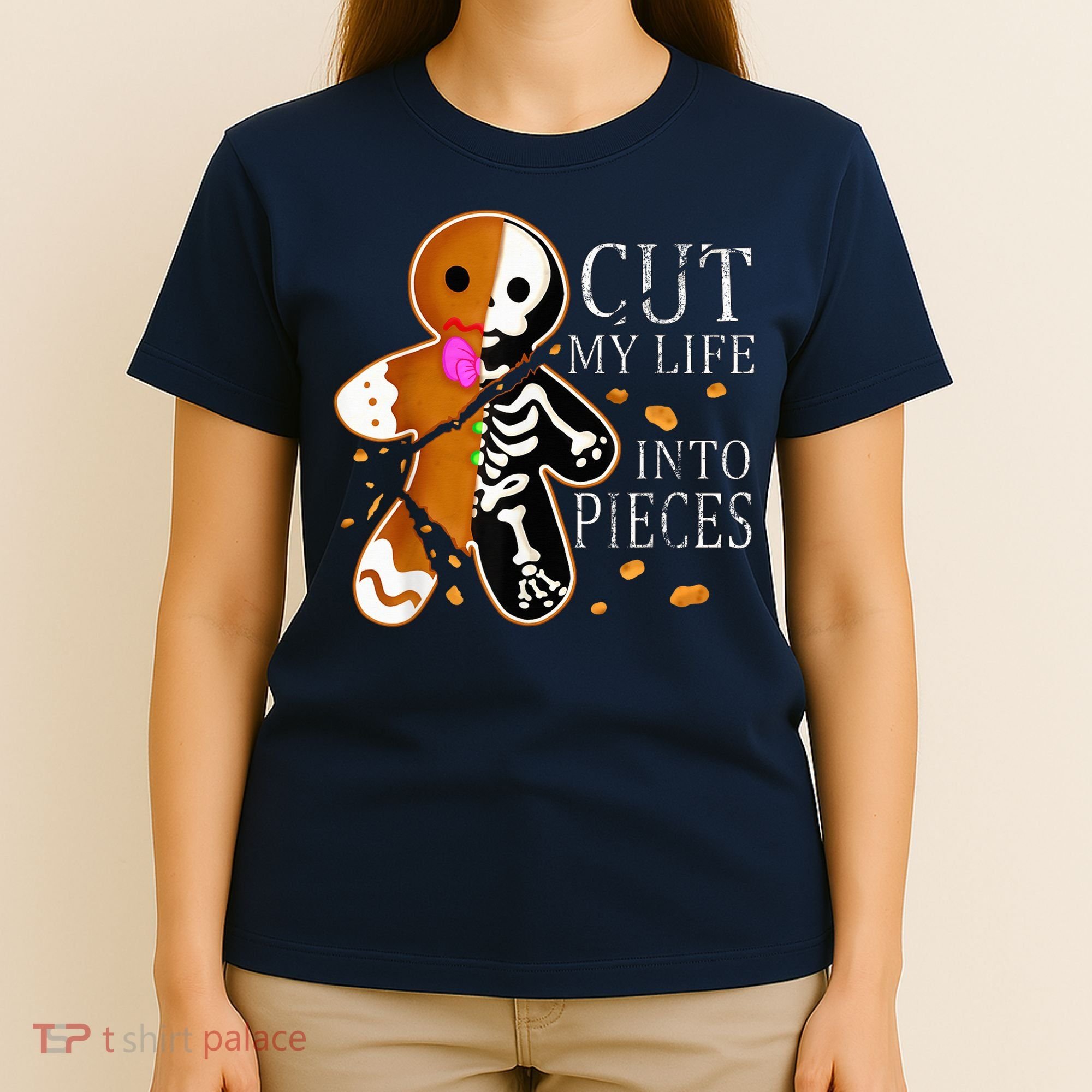 Cut My Life Into Pieces Gingerbread Christmas T-Shirt