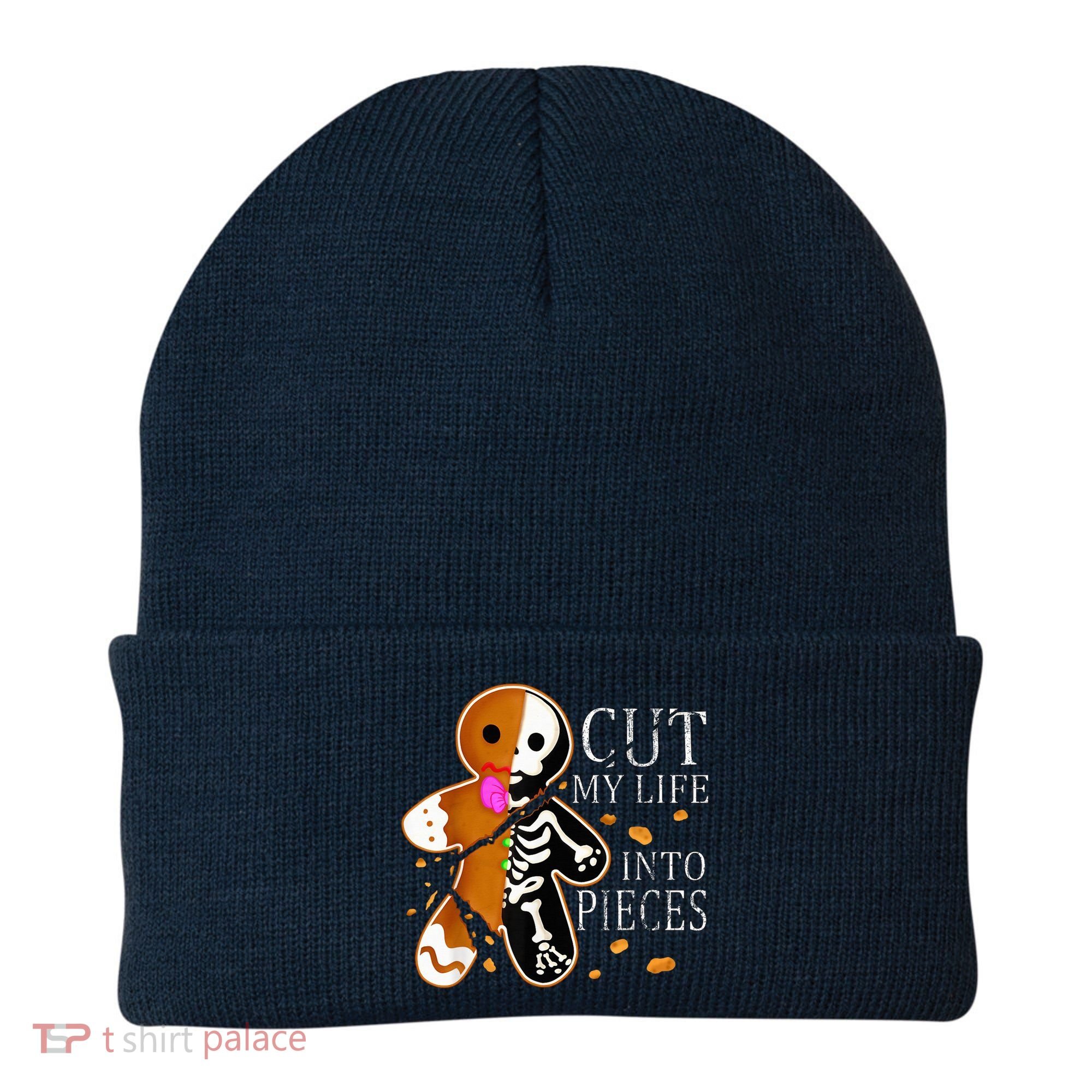 Cut My Life Into Pieces Gingerbread Christmas Beanie