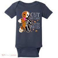 Cut My Life Into Pieces Gingerbread Christmas Baby Bodysuit thumb 0