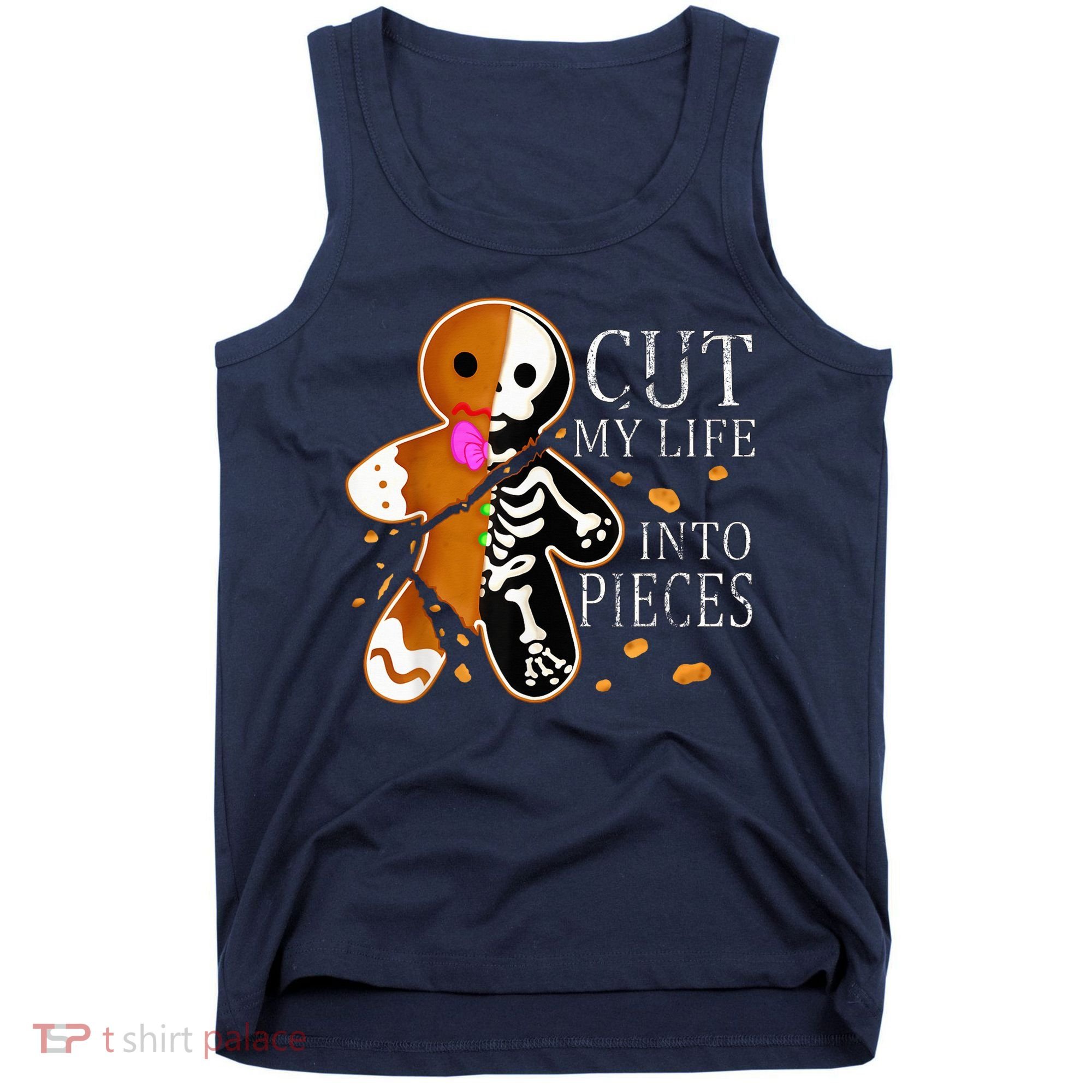 Cut My Life Into Pieces Gingerbread Christmas Tank Top