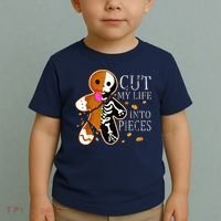 Cut My Life Into Pieces Gingerbread Christmas Toddler T-Shirt thumb 2