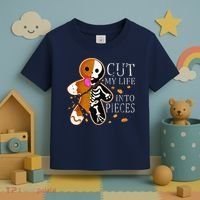 Cut My Life Into Pieces Gingerbread Christmas Toddler T-Shirt thumb 3