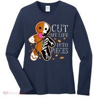 Cut My Life Into Pieces Gingerbread Christmas Women's Long Sleeve Shirt thumb 0