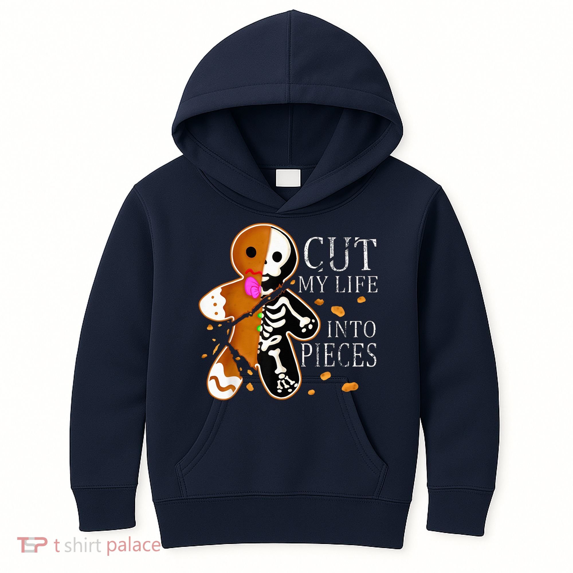 Cut My Life Into Pieces Gingerbread Christmas Kids Hoodie