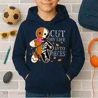 Cut My Life Into Pieces Gingerbread Christmas Kids Hoodie thumb 2