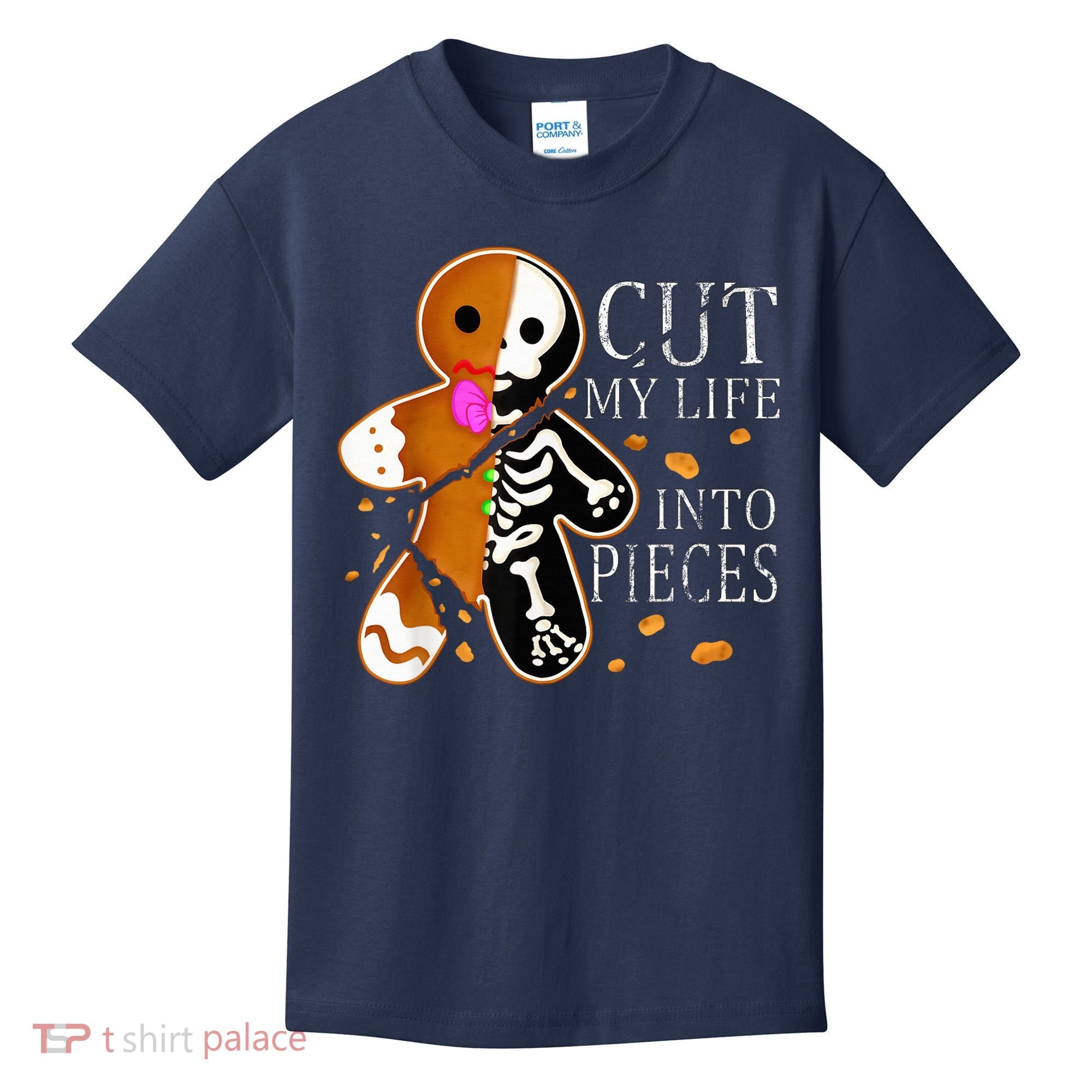 Cut My Life Into Pieces Gingerbread Christmas Kids T-Shirt