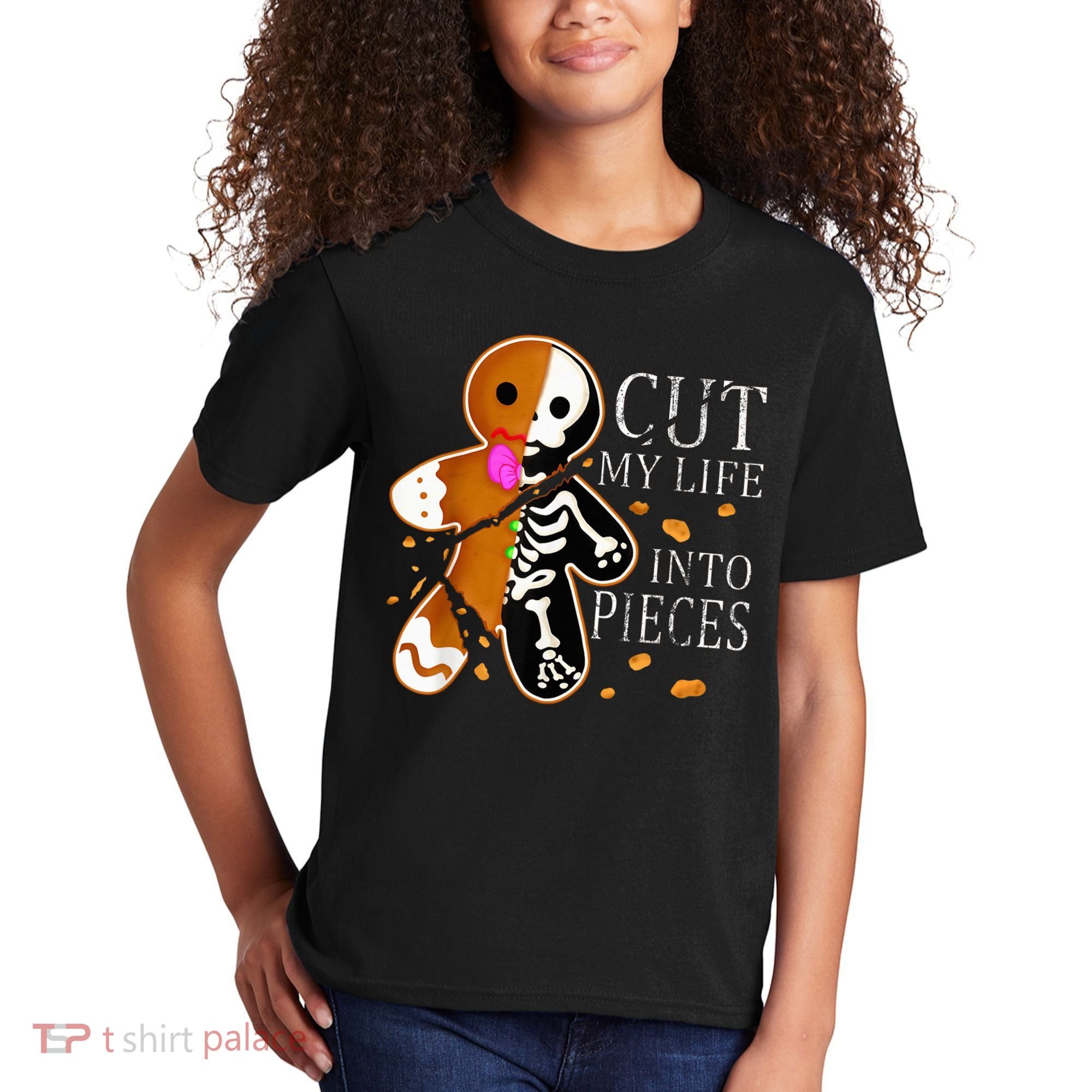 Cut My Life Into Pieces Gingerbread Christmas Kids T-Shirt