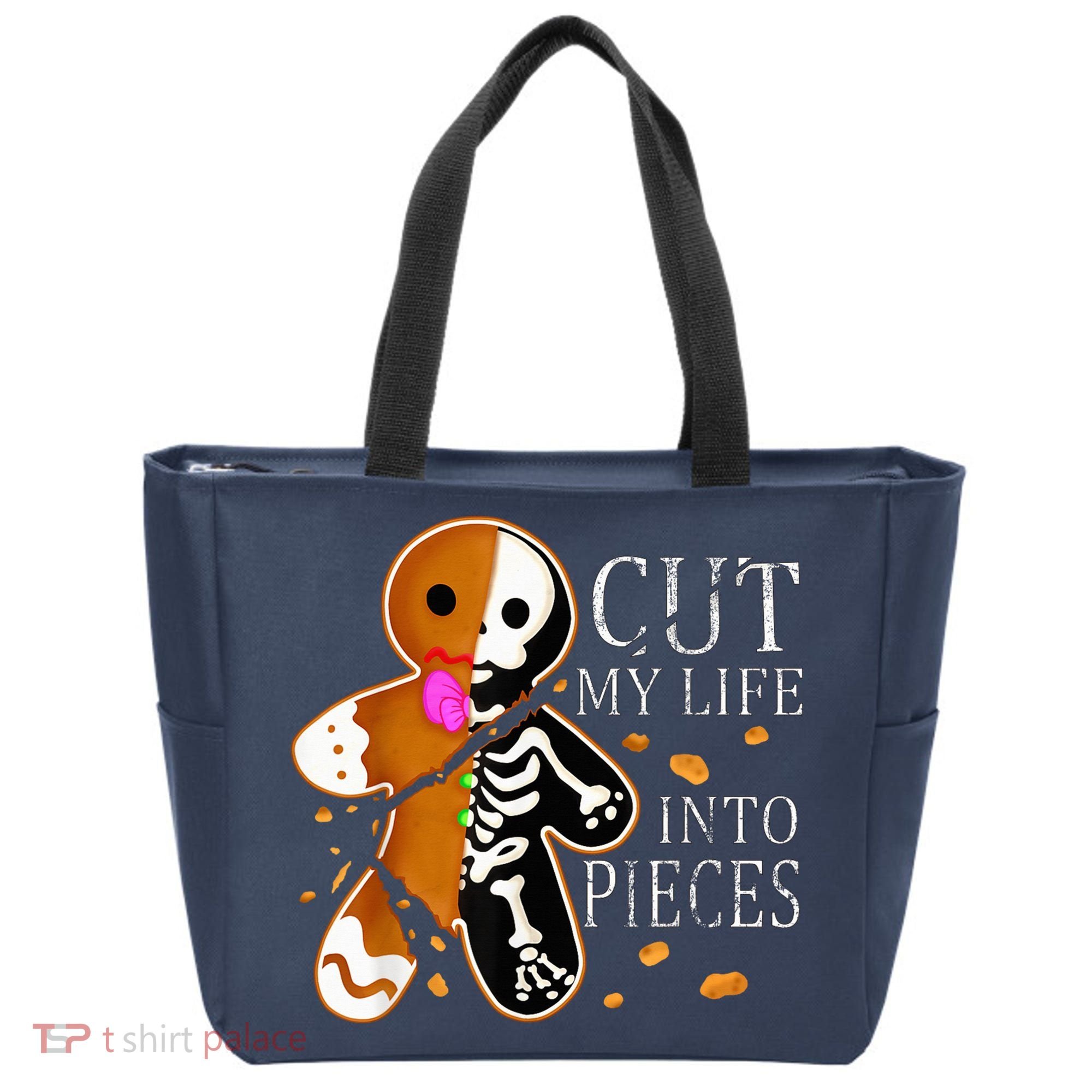 Cut My Life Into Pieces Gingerbread Christmas Tote Bag