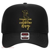 Country Music Lyrics Quotes Thank God IM A Country Boy Hat thumb 0