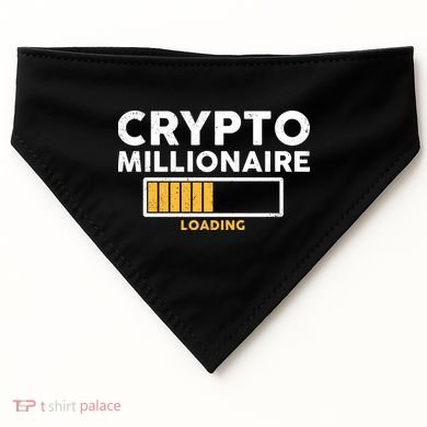 Crypto Millionaire Loading USA-Made Doggie Bandana
