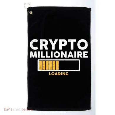 Crypto Millionaire Loading Golf Towel