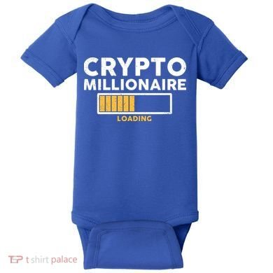 Crypto Millionaire Loading Baby Bodysuit