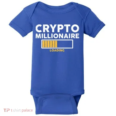 Crypto Millionaire Loading Baby Bodysuit