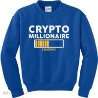 Crypto Millionaire Loading Kids Sweatshirt thumb 0