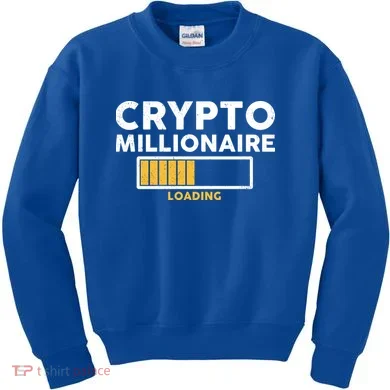 Crypto Millionaire Loading Kids Sweatshirt