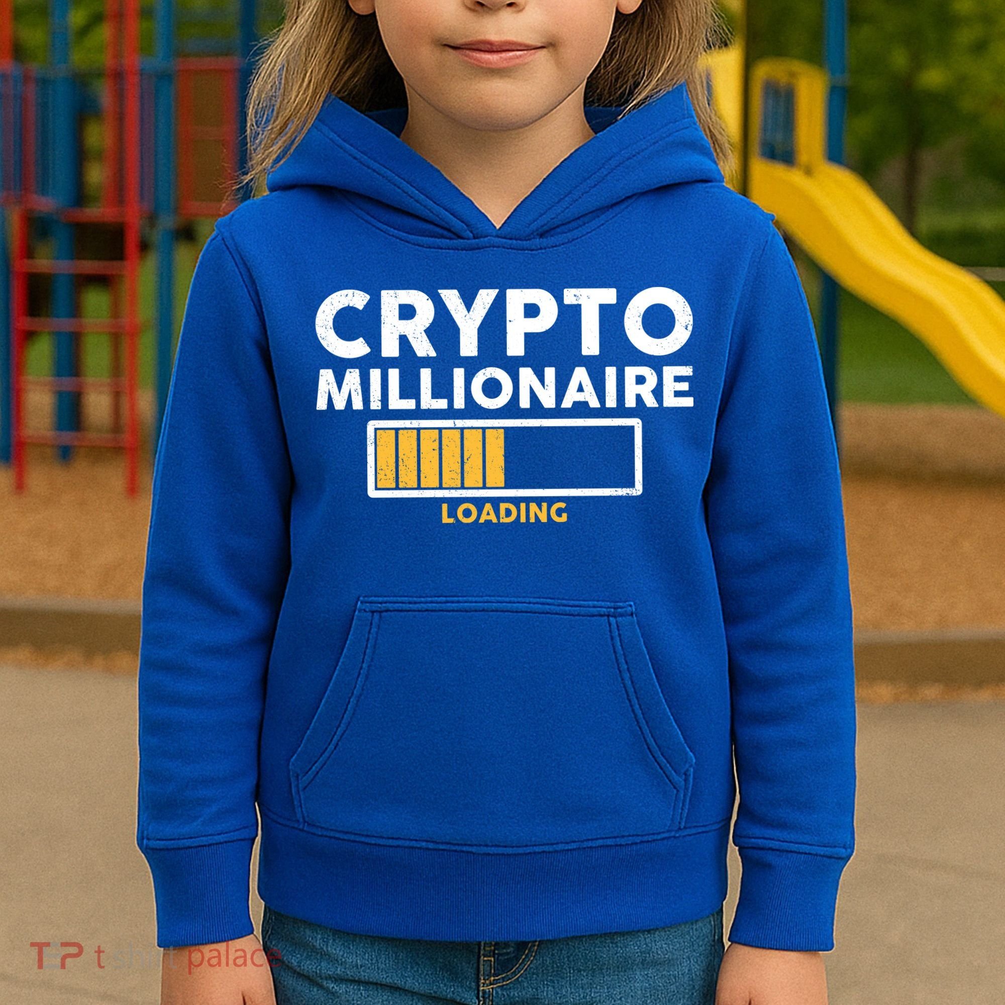 Crypto Millionaire Loading Kids Hoodie