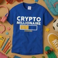 Crypto Millionaire Loading Kids T-Shirt thumb 3