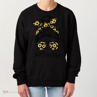 Classy Mimi Life With Sunflower Messy Bun Mother's Day Women's Sweatshirt thumb 0