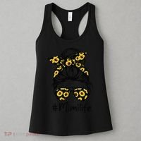 Classy Mimi Life With Sunflower Messy Bun Mother's Day Women's Tank Top thumb 3