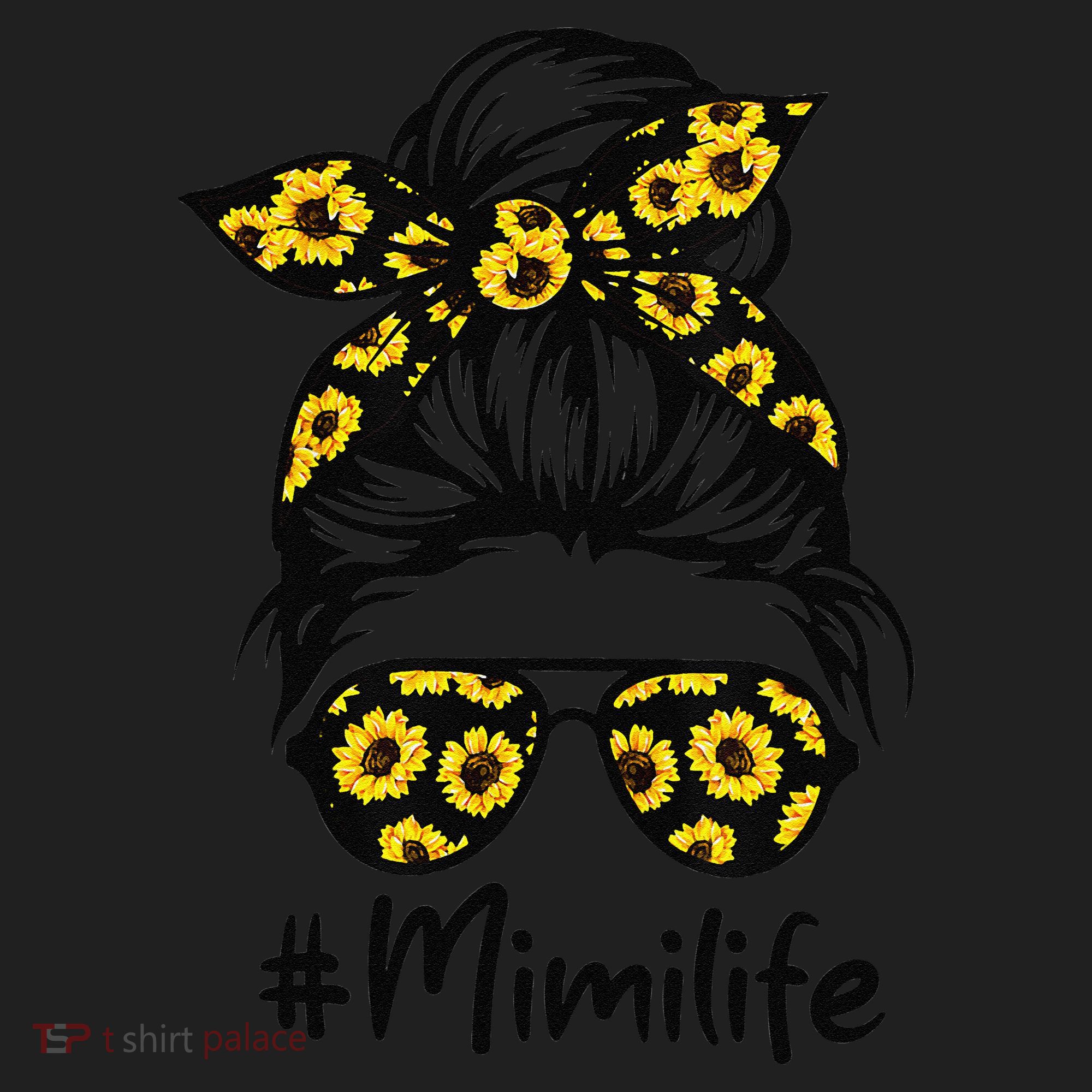 Classy Mimi Life With Sunflower Messy Bun Mother's Day Hat