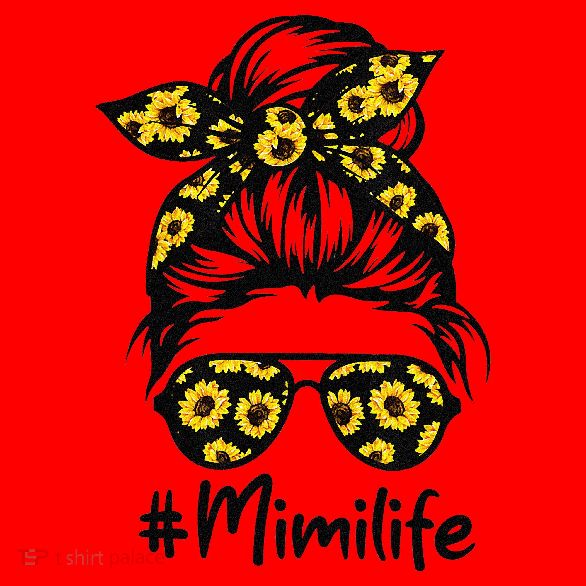 Classy Mimi Life With Sunflower Messy Bun Mother's Day Santa Hat