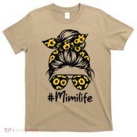 Classy Mimi Life With Sunflower Messy Bun Mother's Day T-Shirt thumb 0