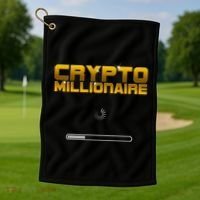 Crypto Millionaire Loading Golf Towel thumb 1