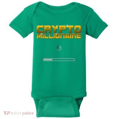 Crypto Millionaire Loading Baby Bodysuit