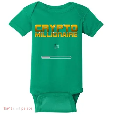 Crypto Millionaire Loading Baby Bodysuit