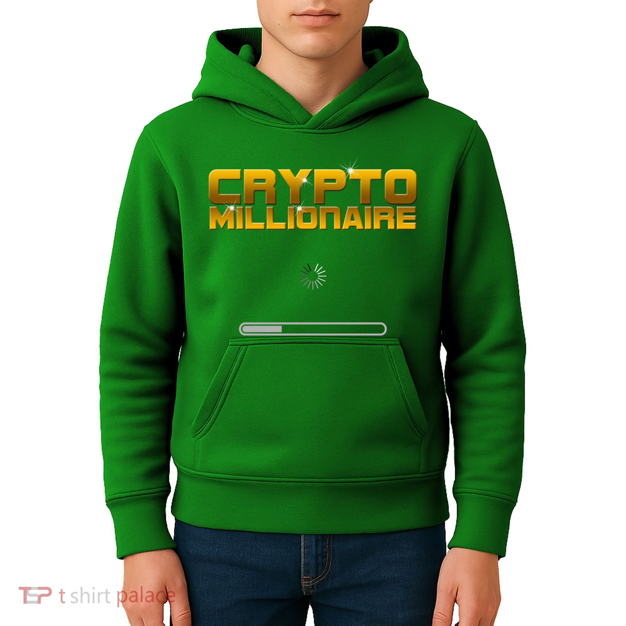 Crypto Millionaire Loading Kids Hoodie