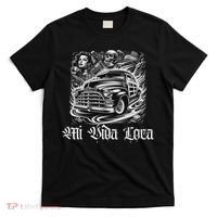Chicano Mexican Lowriders Classic Mi Vida Loca Woodie Woody T-Shirt thumb 0